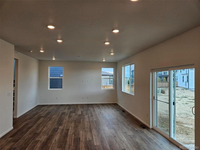 Spacious, unfurnished interior of a new home in The Cottages Collection at Ridgeline Vista, Brighton (Image 19). Spacious, unfurnished interior of a new home in The Cottages Collection at Ridgeline Vista, Brighton (Image 19).