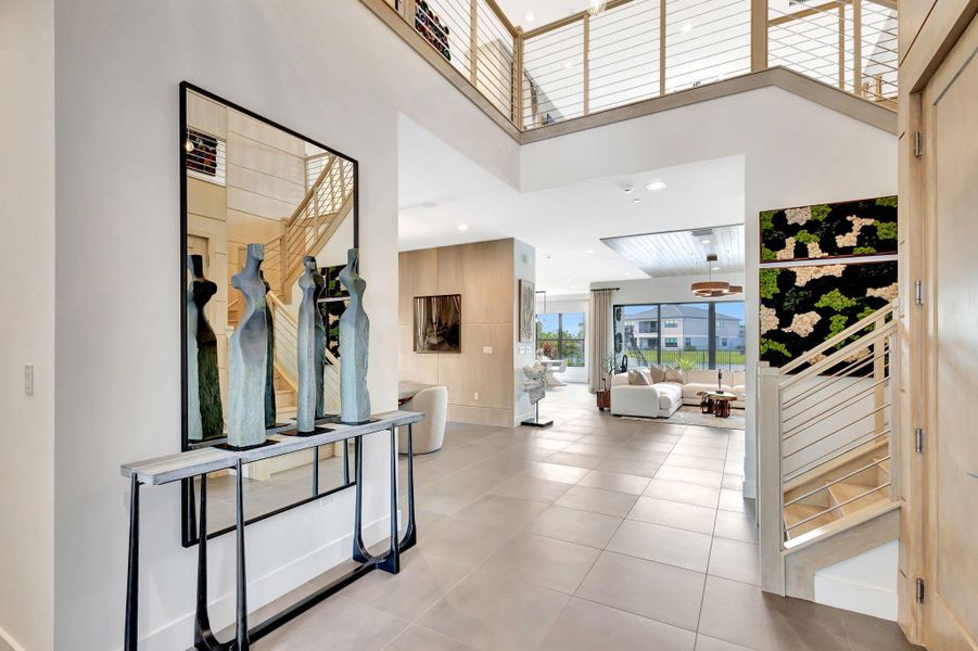 Furnished interior view inside a new home in Apex at Avenir, Palm Beach Gardens (Image 62).