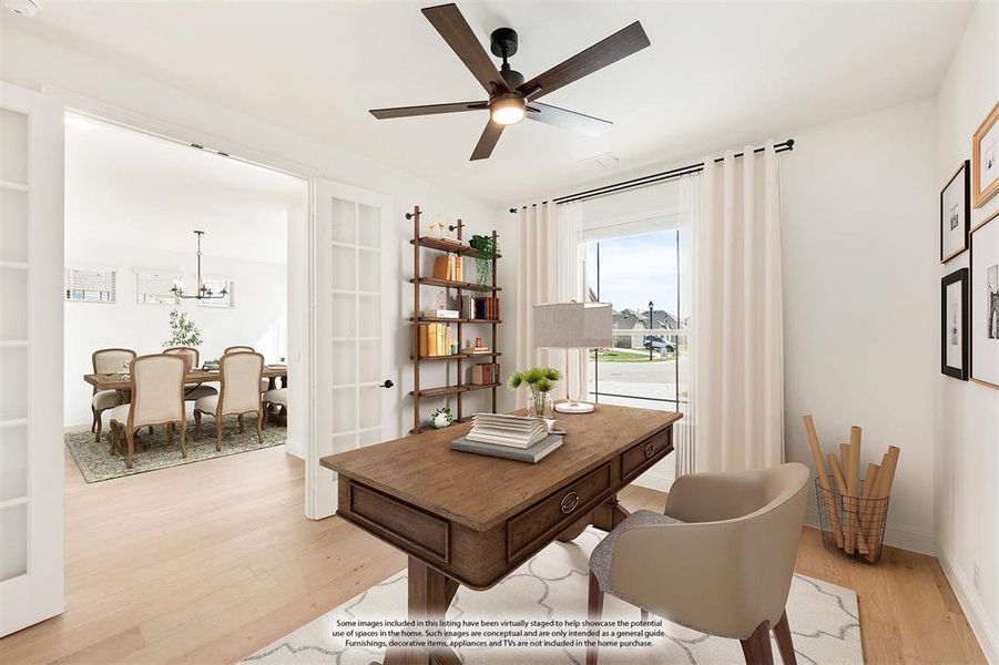 Furnished interior view inside a new home in Timberbrook 3B-4A, Justin (Image 14).