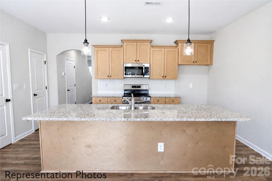 Furnished interior view inside a new home in , Charlotte (Image 4).