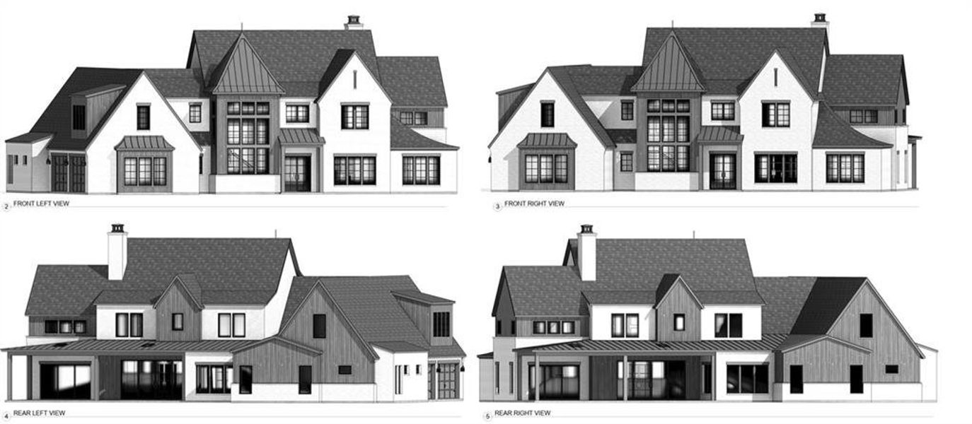 Exterior rendering of this home design in , Milton, GA (Image 2).