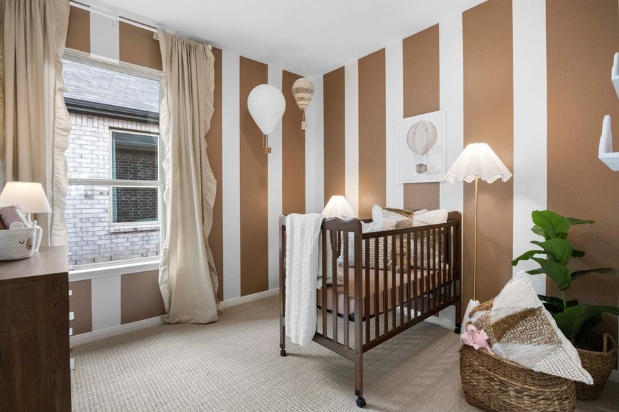 Spacious secondary bedrooms