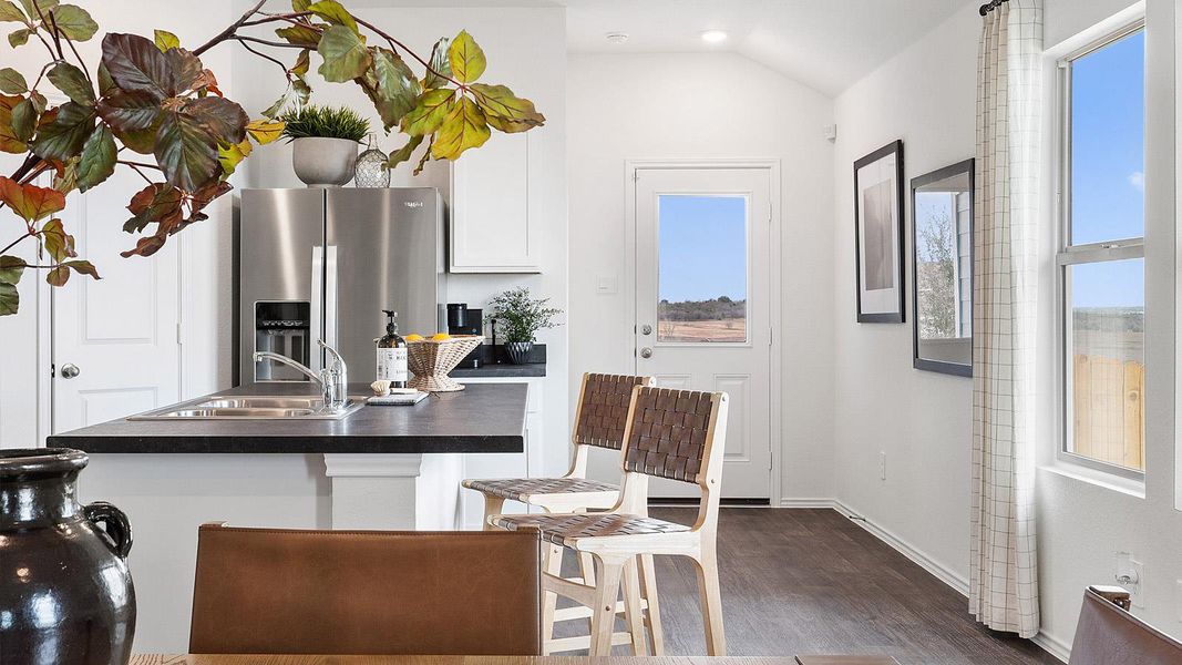 Furnished interior view inside a new home in Wayside, Uhland (Image 5).