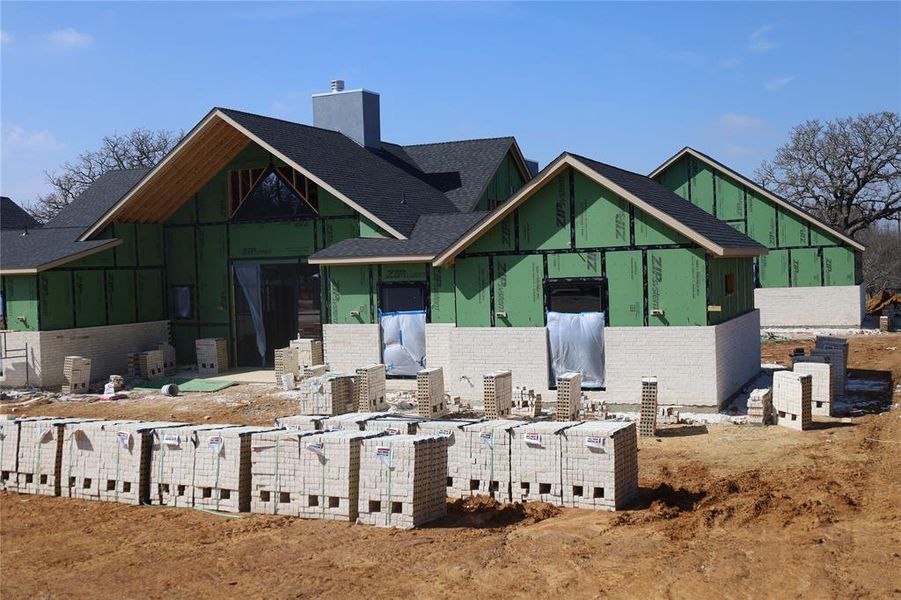 In-progress construction of a new home in , Joshua, TX (Image 9).