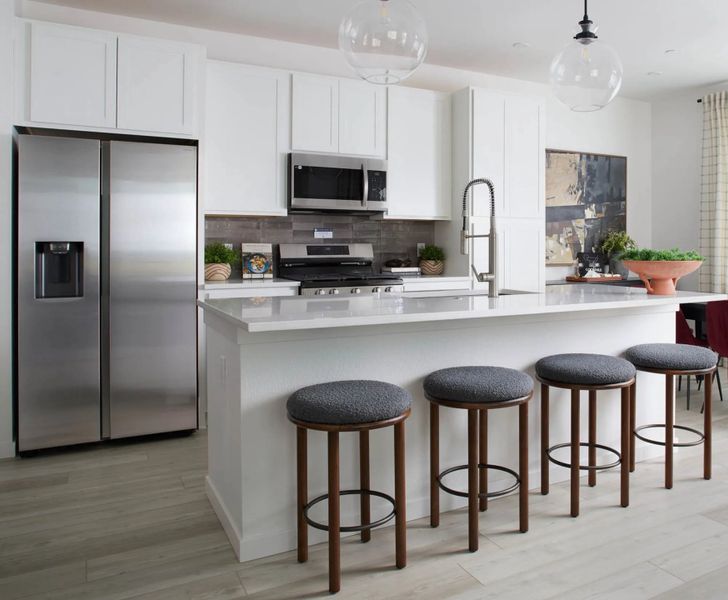Furnished interior view inside a new home in The Commons at Victory Ridge, Colorado Springs (Image 4).