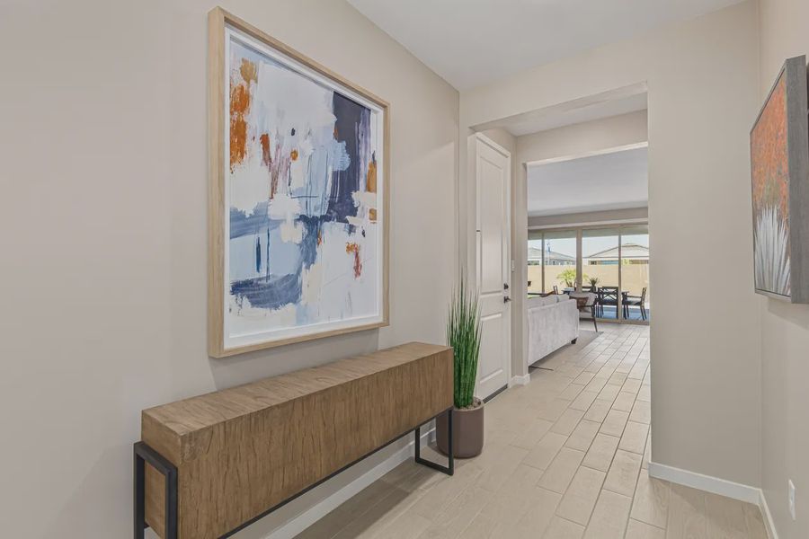 Representative furnished interior of a home built from the 2257 by Elliott Homes in Acacia at Santana, Yuma (Image 7).