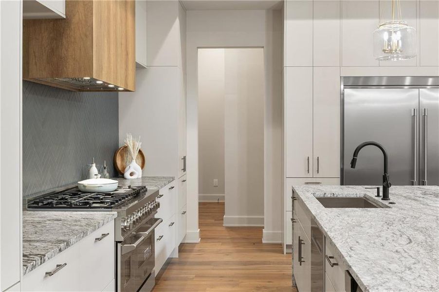 Furnished interior view inside a new home in , Sandy Springs (Image 39).