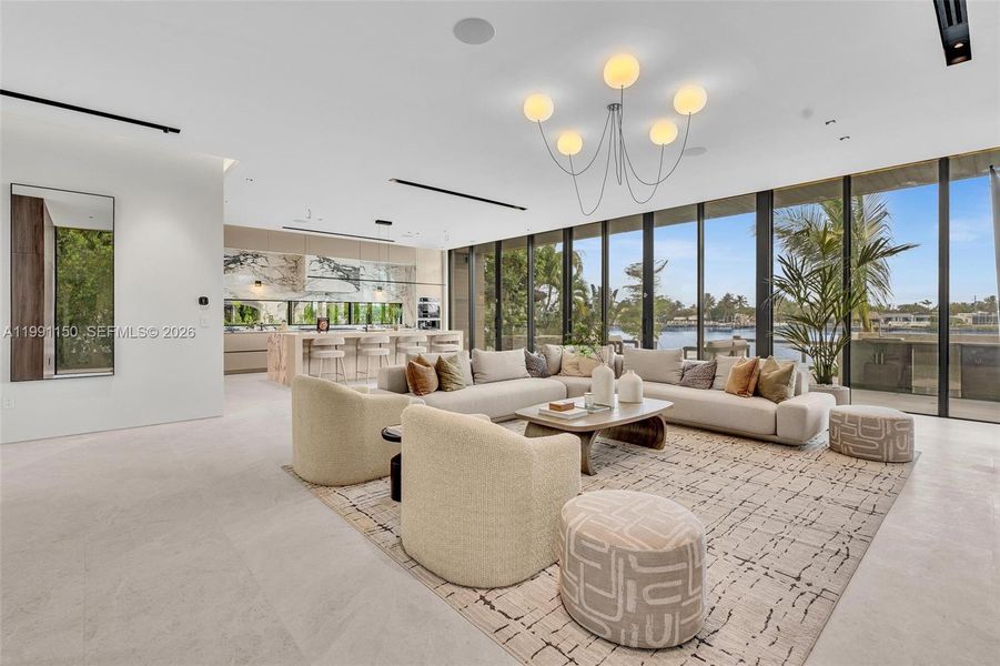 Furnished interior view inside a new home in , Miami Beach (Image 18).