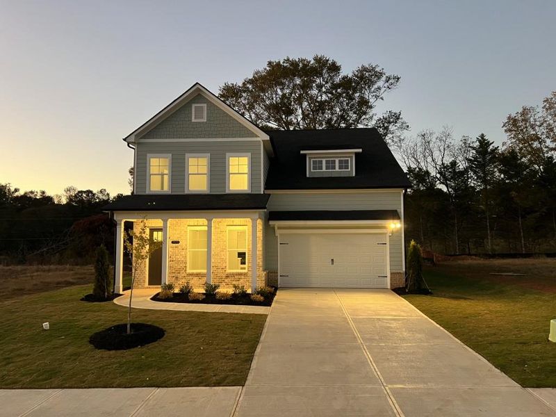 Front exterior of a new home in Red Bird Manor, Jefferson, GA, highlighting curb appeal (Image 18). Front exterior of a new home in Red Bird Manor, Jefferson, GA, highlighting curb appeal (Image 18).