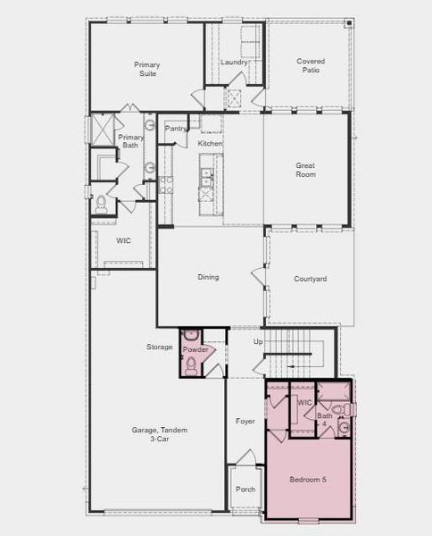 Additional Highlights Include: Downstairs bedroom and full bathroom in place of flex and upgraded contemporary mahogany front door.