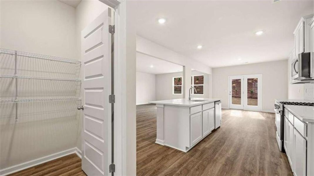 Furnished interior view inside a new home in Brooks Station, Dacula (Image 3).