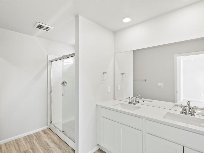 Furnished interior view inside a new home in Horizon Uptown: The Meadow Collection, Aurora (Image 3). Furnished interior view inside a new home in Horizon Uptown: The Meadow Collection, Aurora (Image 3).