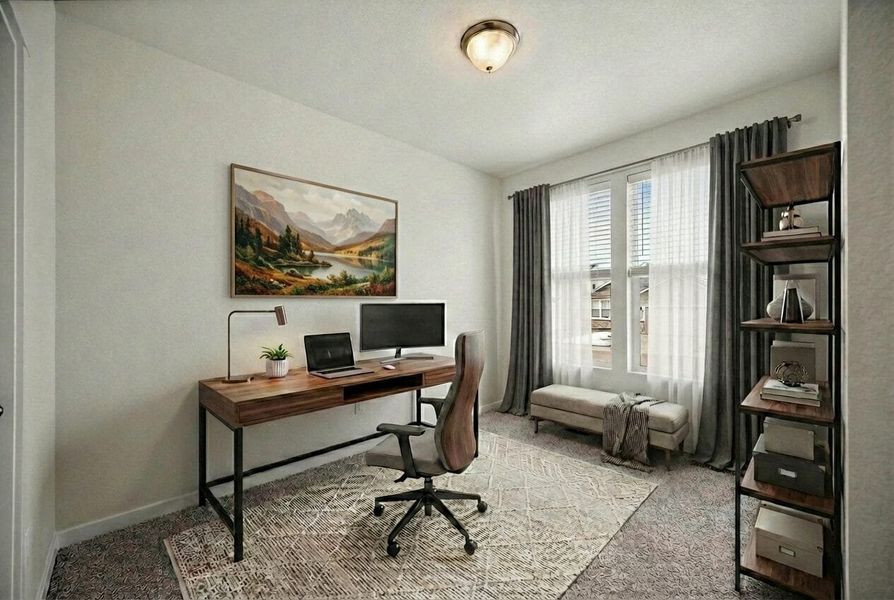 Furnished interior view inside a new home in Aspen Ranch, Fountain (Image 5).