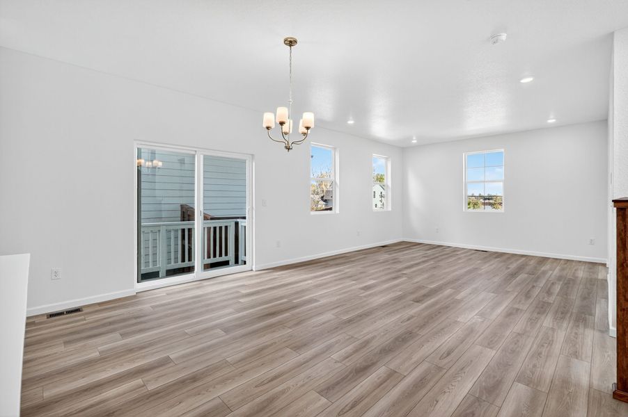 Spacious, unfurnished interior of a new home in Farmlore, Brighton (Image 9). Spacious, unfurnished interior of a new home in Farmlore, Brighton (Image 9).