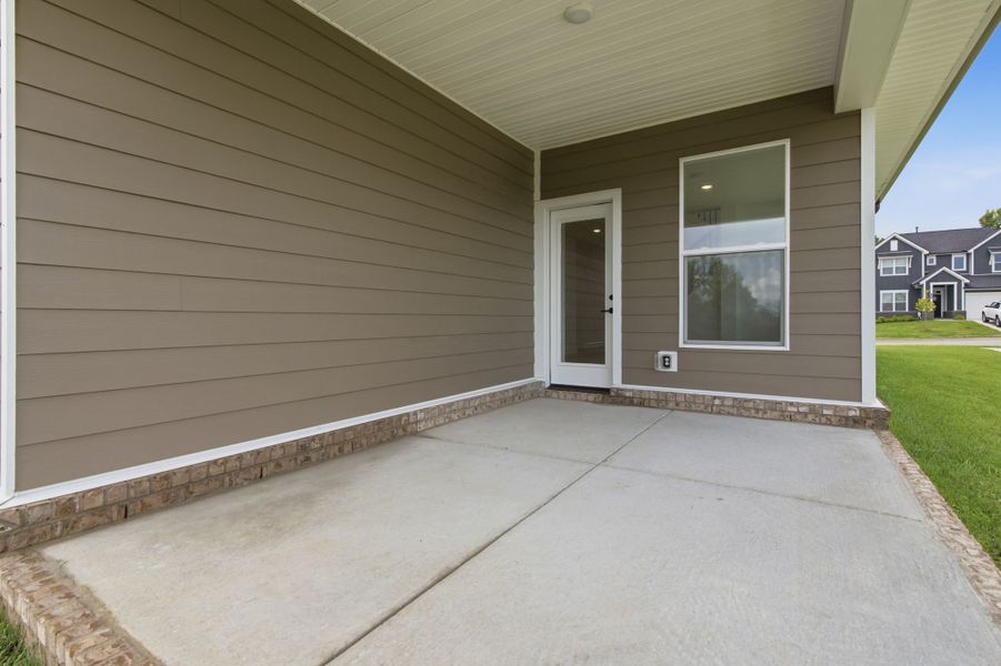 Exterior details and patio area of a home in The Preserve at Five Oaks, Lebanon (Image 4).