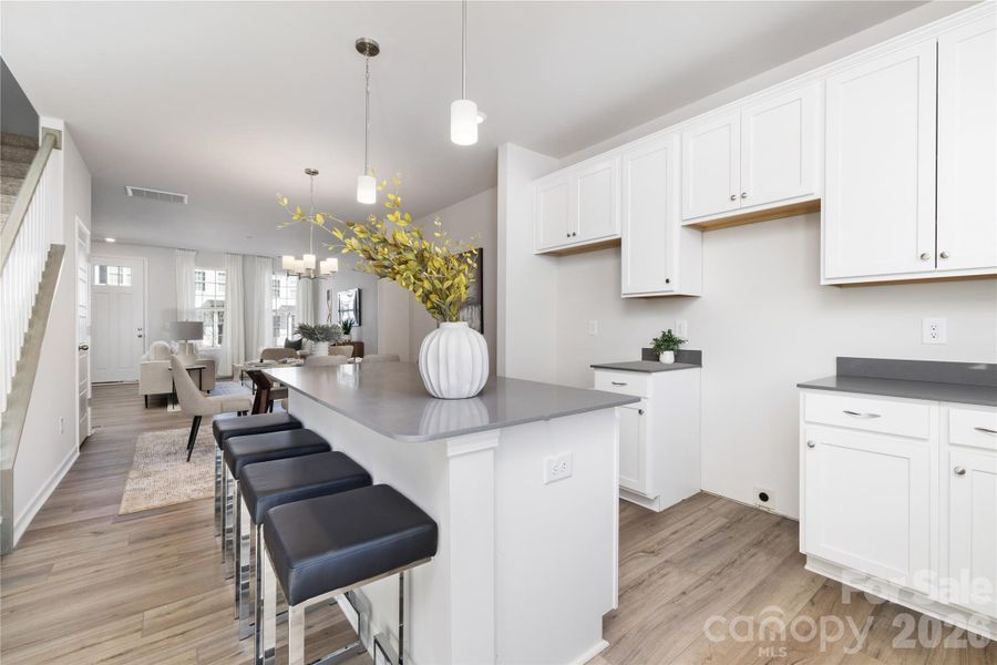 Furnished interior view inside a new home in Edgewood Preserve, Huntersville (Image 6).