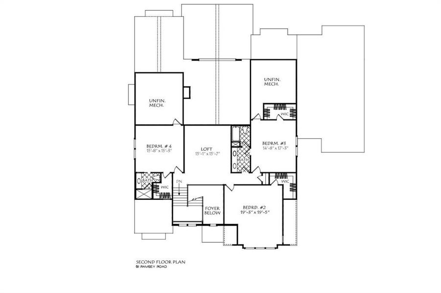 2D floor plan layout of this home in , Sugar Hill, GA (Image 6).
