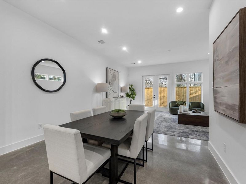 Furnished interior view inside a new home in , Houston (Image 15).