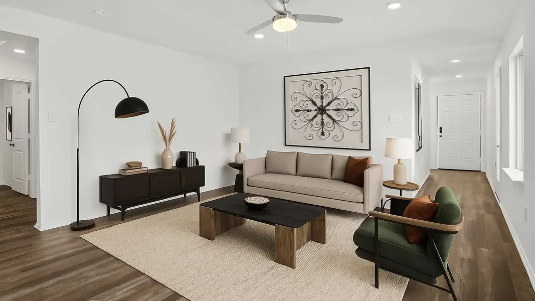 Furnished interior view inside a new home in Sunterra, Katy (Image 3).