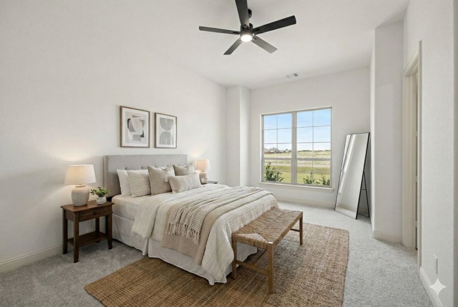 Furnished interior view inside a new home in Levante - 1 Acre Lots, Waxahachie (Image 16).
