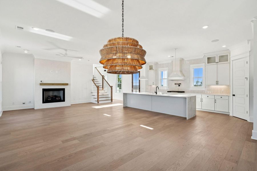 Spacious, unfurnished interior of a new home in Overlook at Copahee Sound, Awendaw (Image 58).