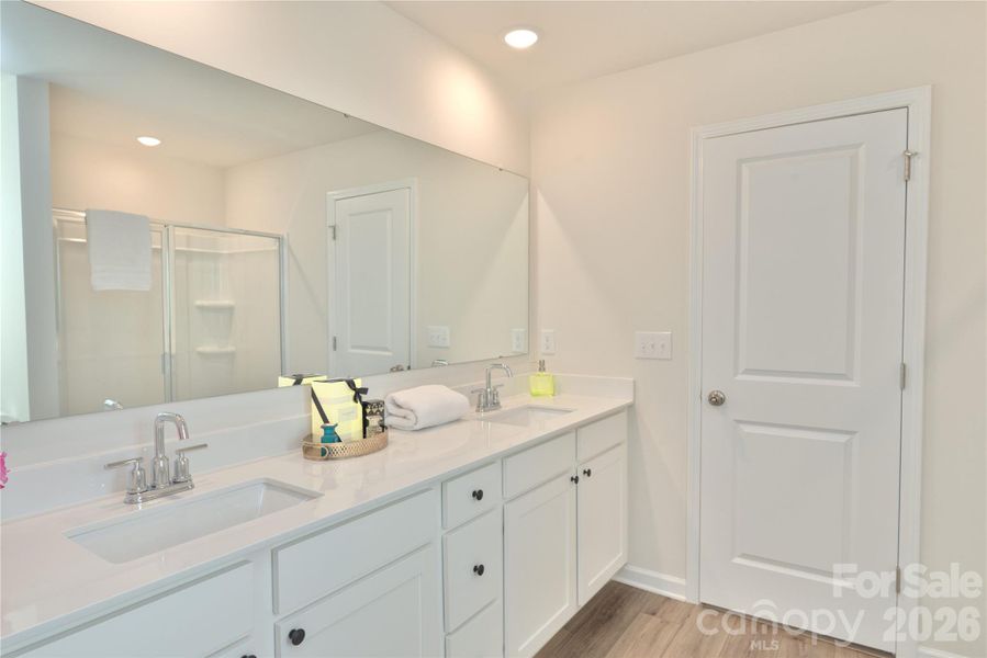 Double vanity in Primary Bathroom