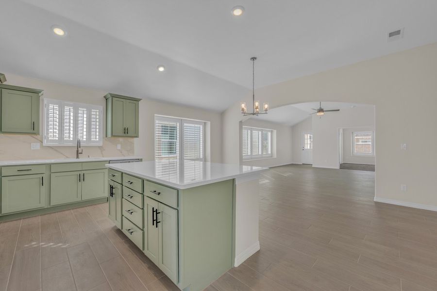 Representative furnished interior of a home built from the The Monica – 2012SSC by Saratoga Homes in Paseo Del Este, El Paso (Image 16).