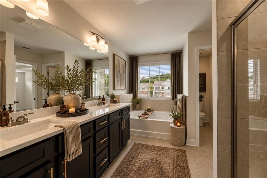 Furnished interior view inside a new home in Clark Farms, Flowery Branch (Image 15).