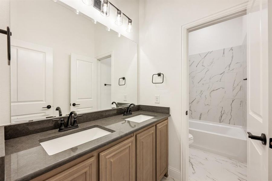 Furnished interior view inside a new home in Timberbrook, Justin (Image 17).
