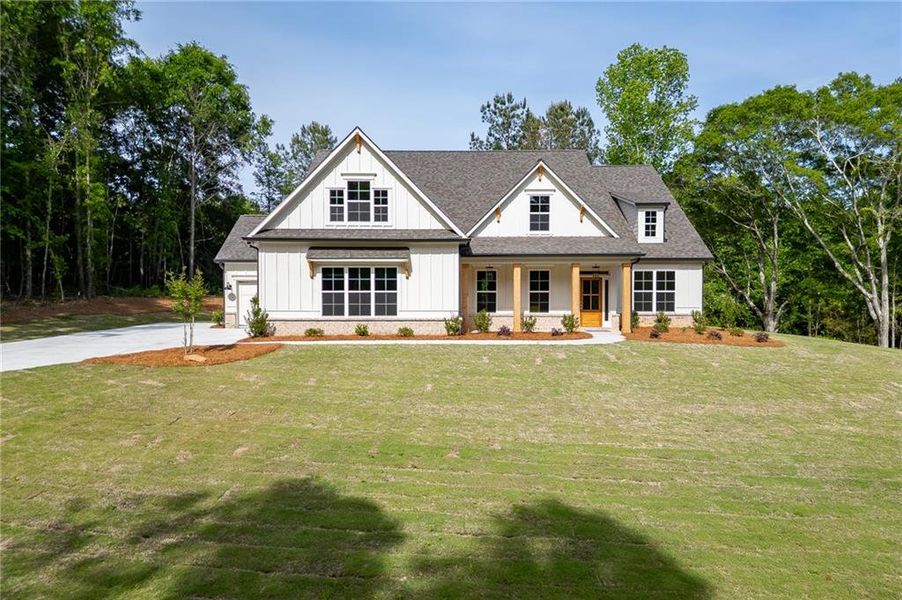 Front exterior of a new home in , Winder, GA, highlighting curb appeal (Image 25).