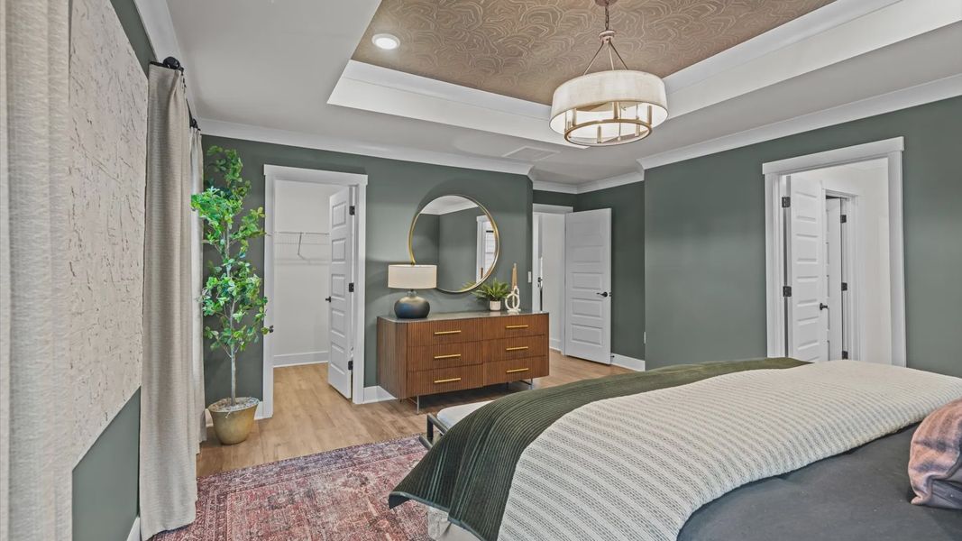 Furnished interior view inside a new home in Station Pointe, Angier (Image 26).
