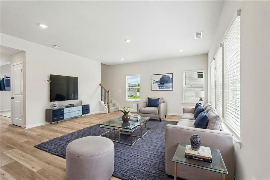 Furnished interior view inside a new home in Northwoods at Mirror Lake, Villa Rica (Image 36).