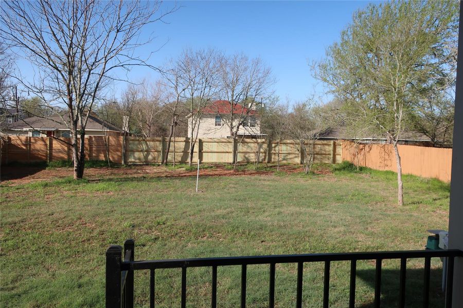 View of yard with a fenced backyard View of yard with a fenced backyard