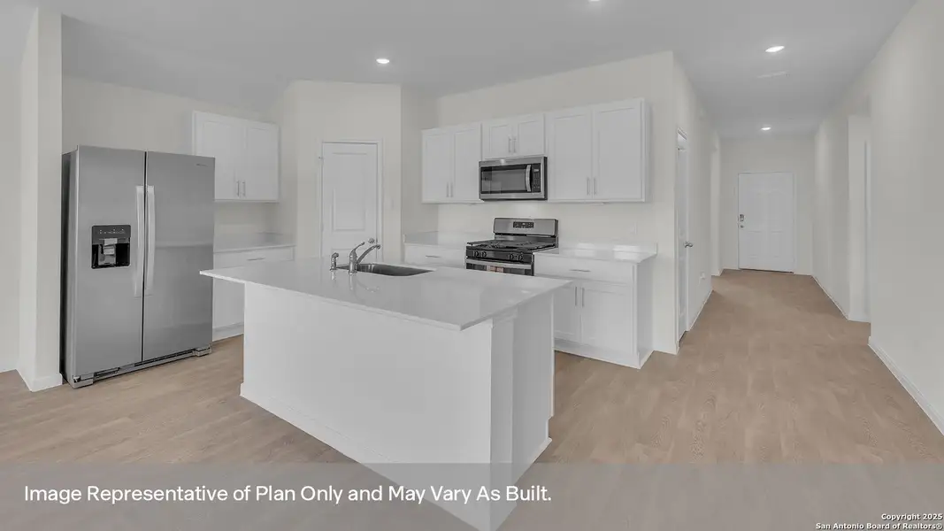 Furnished interior view inside a new home in Trace, San Marcos (Image 4).