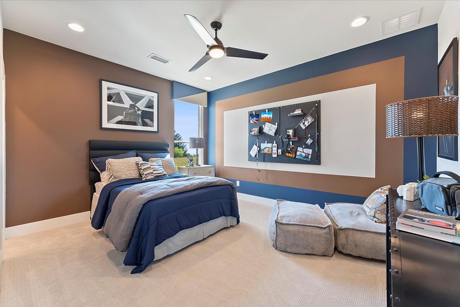 Furnished interior view inside a new home in Estates at Rockhill, Frisco (Image 33).