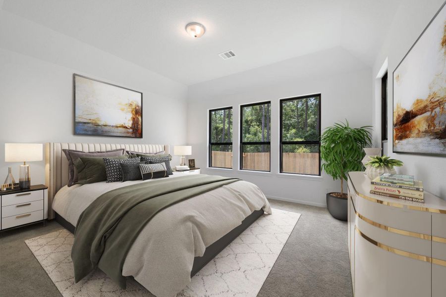 Furnished interior view inside a new home in Spring Creek Trails, Magnolia (Image 7).