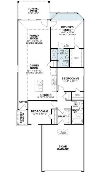2D floor plan layout of this home in Summerview, Fulshear, TX (Image 3).