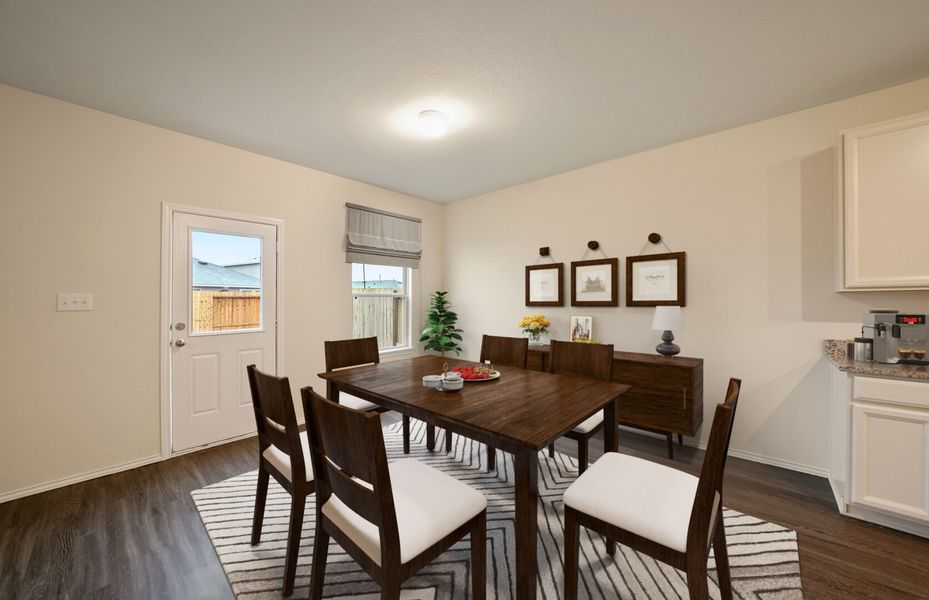 Furnished interior in a model home at Summerlyn in Leander (Image 19).