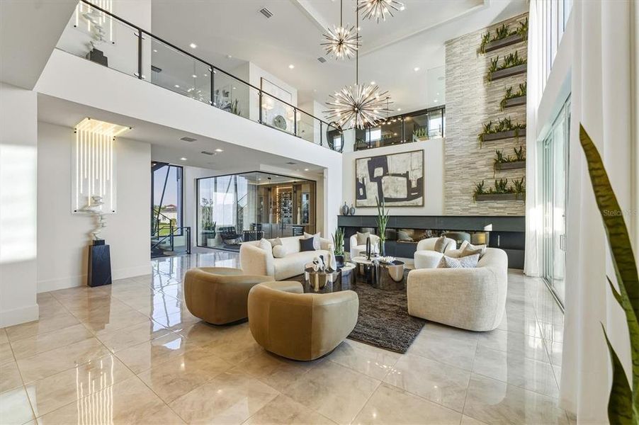 Furnished interior view inside a new home in Legends Bay, Bradenton (Image 77).