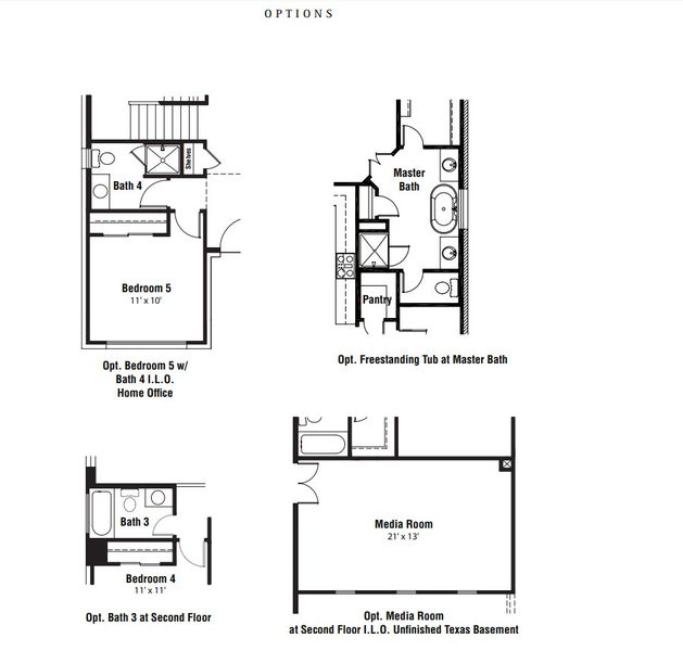 2D floor plan layout for the Parmer by Scott Felder Homes in The Crossvine, Schertz, TX (Image 8). 2D floor plan layout for the Parmer by Scott Felder Homes in The Crossvine, Schertz, TX (Image 8).
