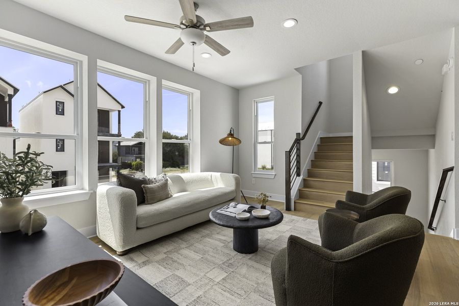 Furnished interior view inside a new home in , San Antonio (Image 16).