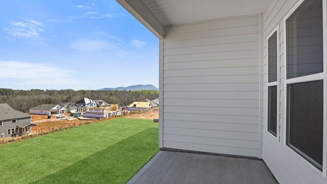Exterior details and patio area of a home in Whitehawk Meadows, Travelers Rest (Image 20).