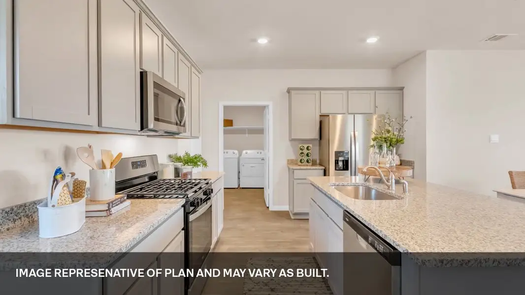 Furnished interior view inside a new home in Southgrove, Kyle (Image 5).