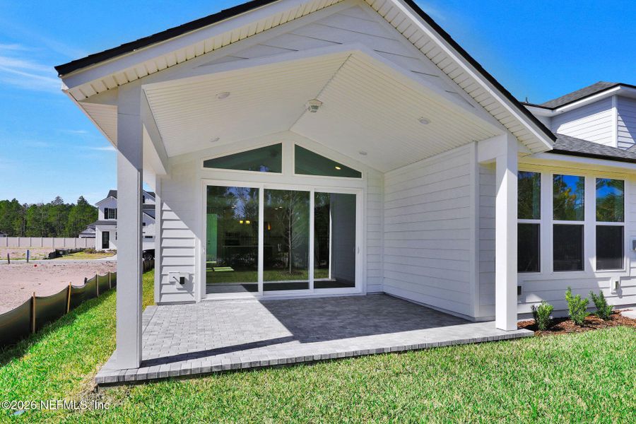 Exterior details and patio area of a home in Seabrook Village at Seabrook, Ponte Vedra (Image 4).