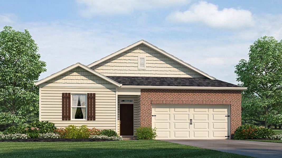 Representative exterior photo of a completed home built from the Kerry by D.R. Horton in Shiloh Springs, Jackson, TN (Image 20).