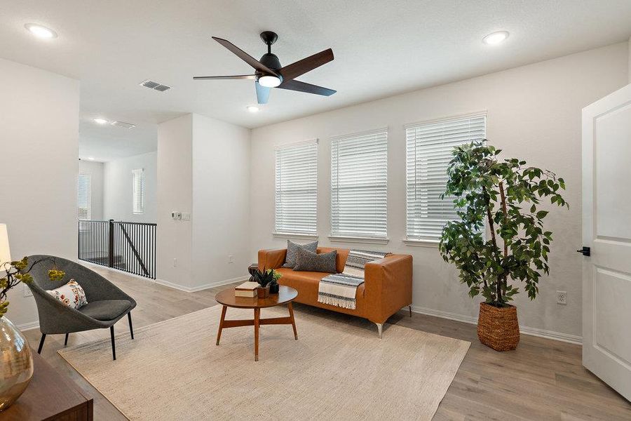 Furnished interior view inside a new home in Foxfield, Austin (Image 10).