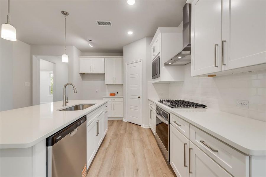 Furnished interior view inside a new home in Arbors at Legacy Hills, Celina (Image 5). Furnished interior view inside a new home in Arbors at Legacy Hills, Celina (Image 5).