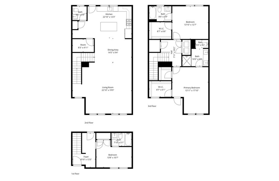 2D floor plan layout of this home in , Summerville, SC (Image 4).