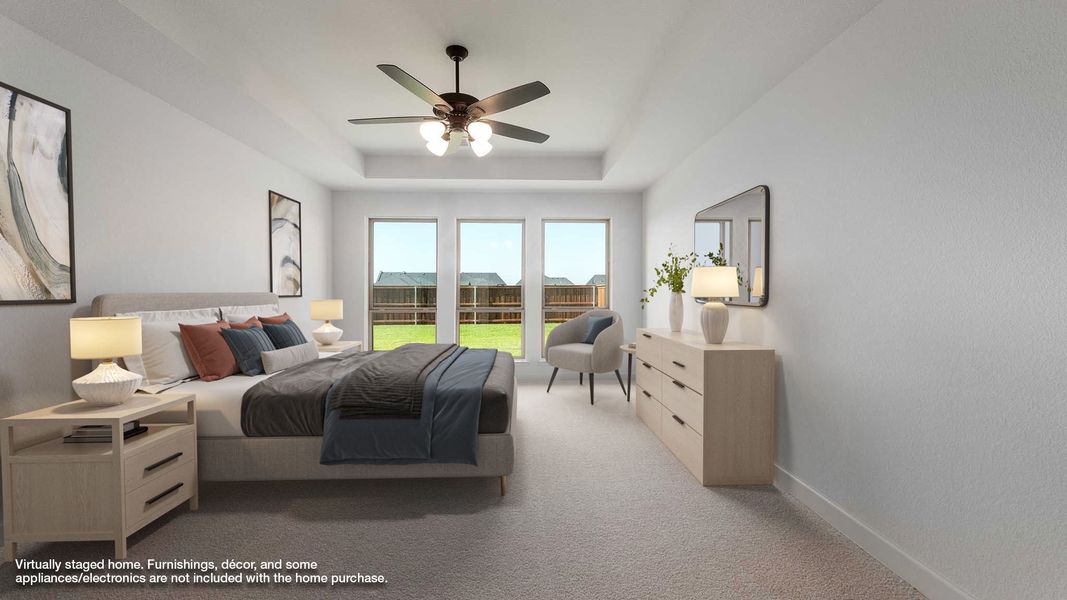 Furnished interior view inside a new home in Mosaic 50', Celina (Image 8). Furnished interior view inside a new home in Mosaic 50', Celina (Image 8).