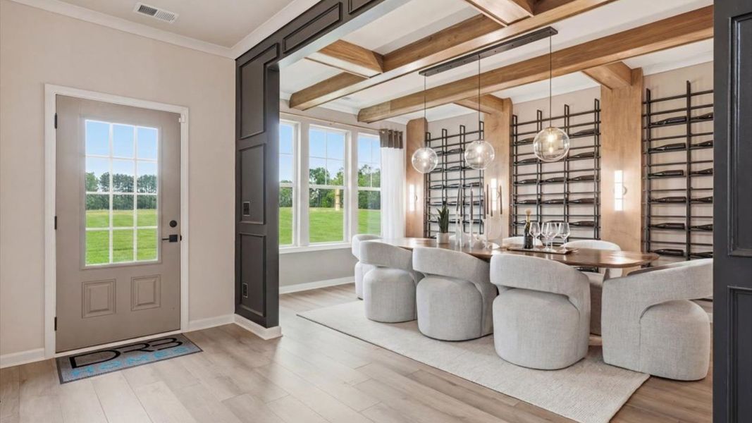 Representative furnished interior of a home built from the Stonefield - Side Entry by DRB Homes in Brighton, Locust Grove (Image 12).